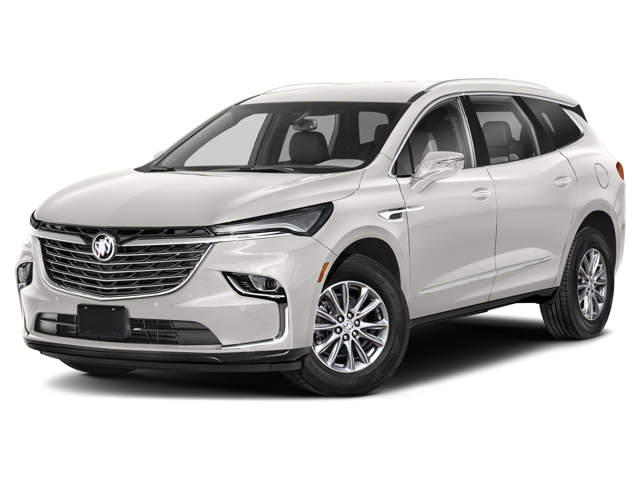 2023 Buick Enclave Avenir in White Frost Tricoat — front three-quarter view