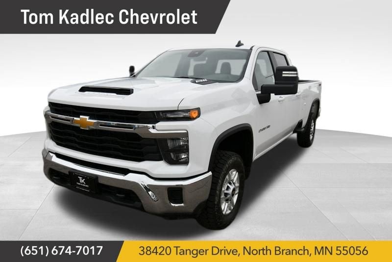2024 Chevrolet Silverado 2500 HD LT in Summit White — front three-quarter view