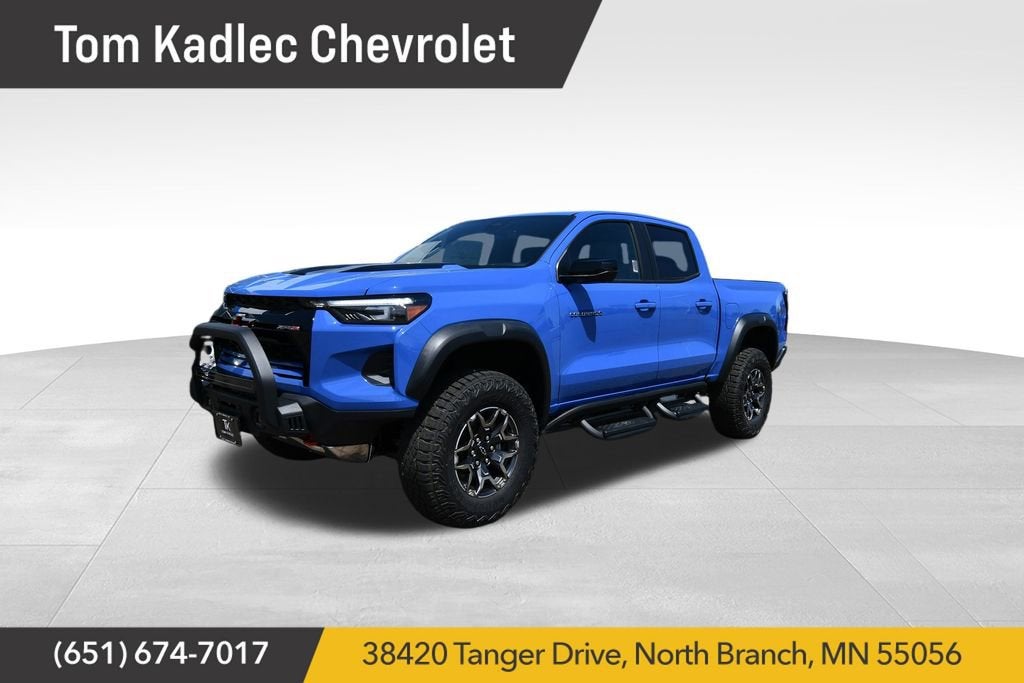 2026 Chevrolet Colorado ZR2 in Reef Blue Metallic — front three-quarter view