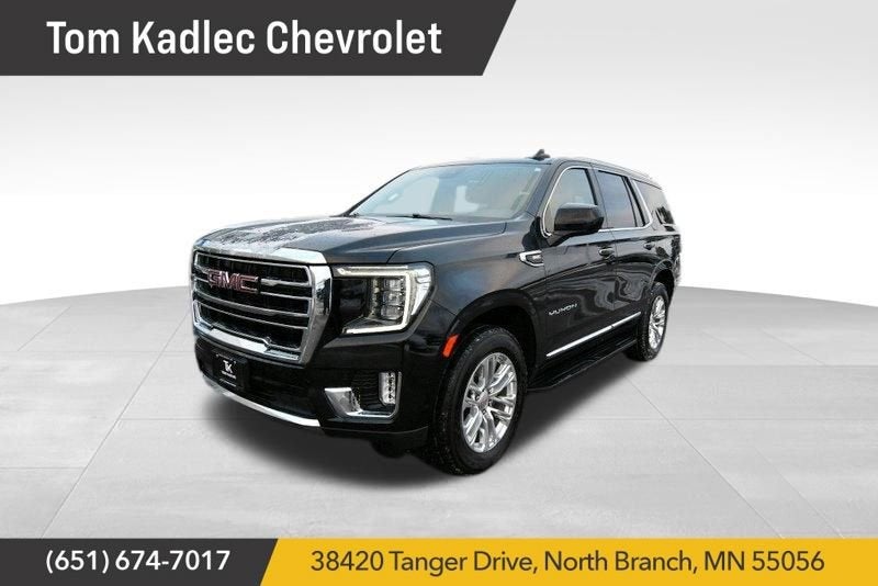 2024 GMC Yukon SLT in Onyx Black — front three-quarter view