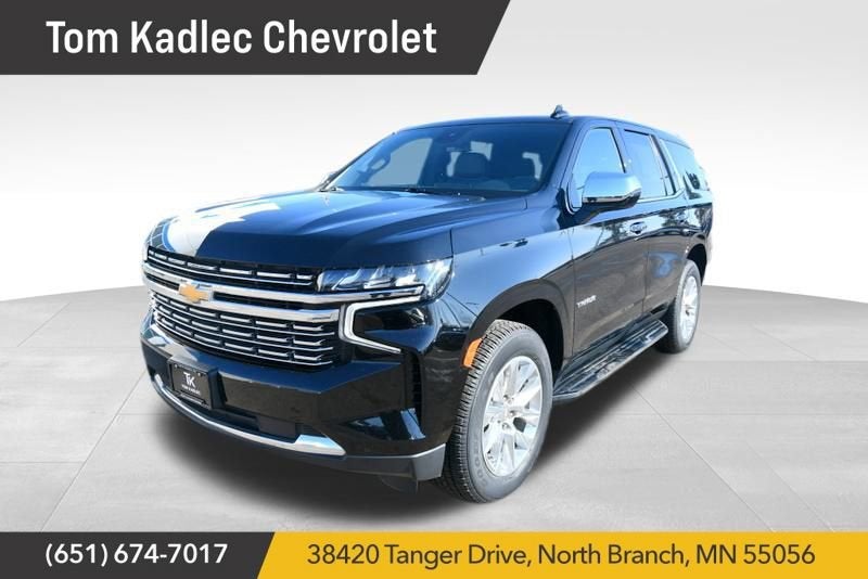 2024 Chevrolet Tahoe Premier in Black — front three-quarter view