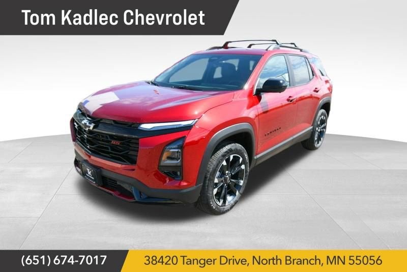 2026 Chevrolet Equinox RS in Radiant Red Tintcoat — front three-quarter view