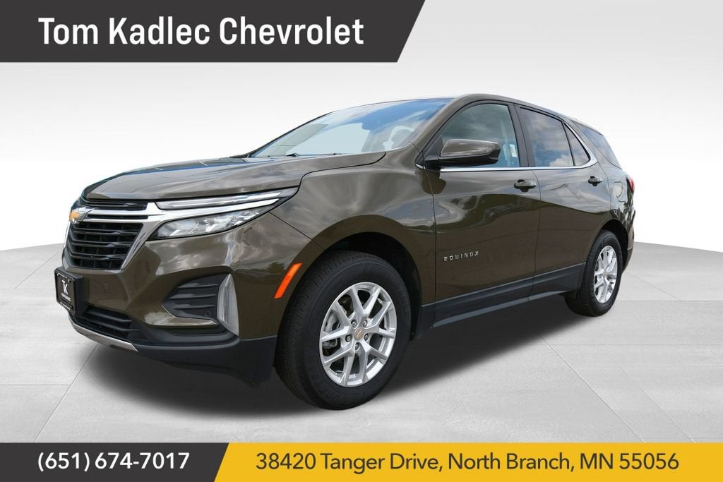 2024 Chevrolet Equinox LT in Harvest Bronze Metallic — front three-quarter view
