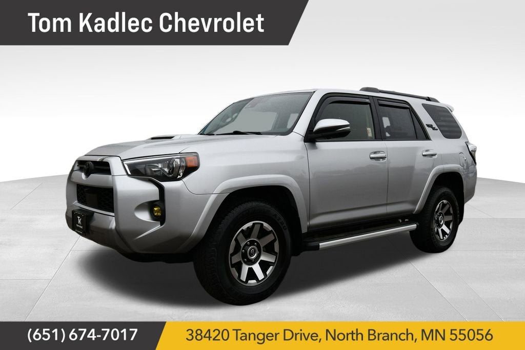 2023 Toyota 4Runner TRD Off Road Premium in Classic Silver — front three-quarter view